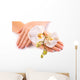 french manicure orchid Wall Decal