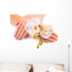 french manicure orchid Wall Decal