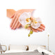 french manicure orchid Wall Decal