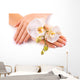 french manicure orchid Wall Decal