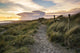 Blue sky Summer beach sunset landscape 