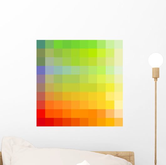 Colorful rainbow mosaic background Wall Mural