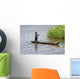 Young Boy Dugout Canoe Wall Decal