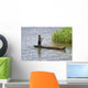 Young Boy Dugout Canoe Wall Decal