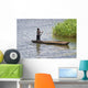 Young Boy Dugout Canoe Wall Decal