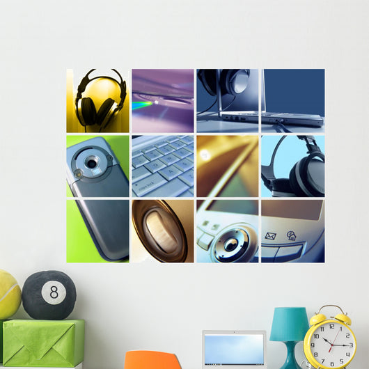 technology montage Wall Mural