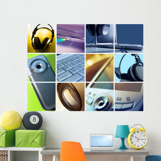technology montage Wall Mural