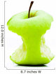 Bitten green juicy apple side Wall Mural