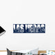 Contour of the city of Las Vegas Wall Mural