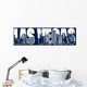 Contour of the city of Las Vegas Wall Mural