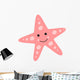 Pink Starfish Wall Decal