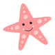 Pink Starfish Wall Decal