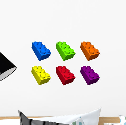 Colorful Toy Building Blocks Wall Decal