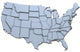 USA America States National Map 
