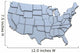 USA America States National Map 