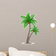 Tropical palm tree with coconuts 