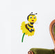 Bee character on the flower Wall Decal