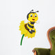 Bee character on the flower Wall Decal