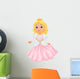 Cute Princess Cartoon Wall Decal