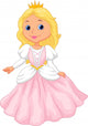 Cute Princess Cartoon Wall Decal