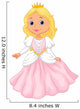 Cute Princess Cartoon Wall Decal