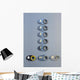 Elevator buttons Wall Mural