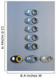 Elevator buttons Wall Mural