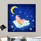 Baby sleeping on the cloud. 