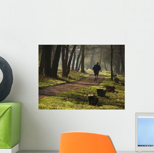 Jogging Morning Light Wall Decal