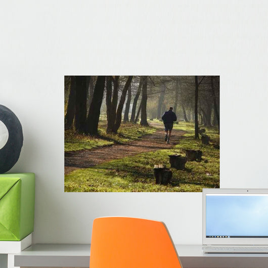Jogging Morning Light Wall Decal