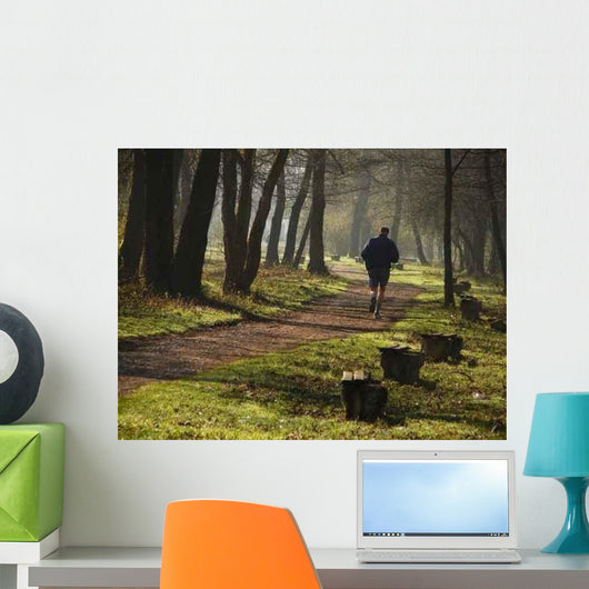 Jogging Morning Light Wall Decal