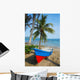 Boat on Tropical Beach With Coconut Tree 