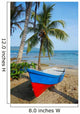 Boat on Tropical Beach With Coconut Tree 