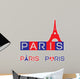 Paris, France Wall Decal