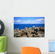 Rock sea ocean  island blue sky Wall Mural