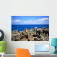 Rock sea ocean  island blue sky Wall Mural