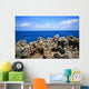 Rock sea ocean  island blue sky Wall Mural