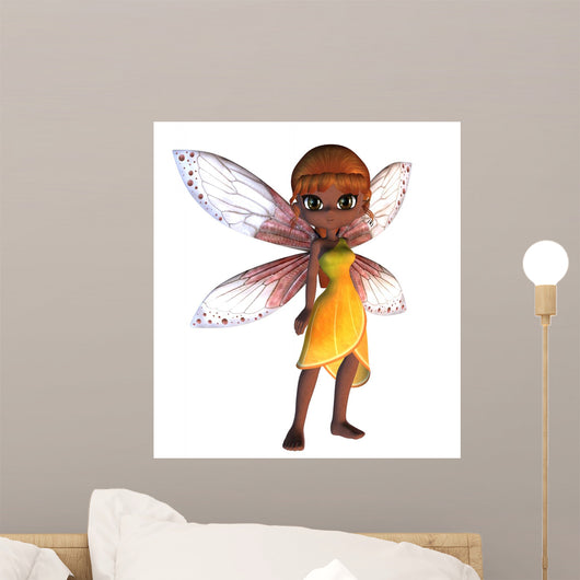 Toon Fairy in Yellow Dress Wall Decal