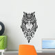 Decorative Owl. Ethnic pattern. Wall Decal
