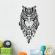 Decorative Owl. Ethnic pattern. Wall Decal
