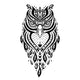 Decorative Owl. Ethnic pattern. Wall Decal