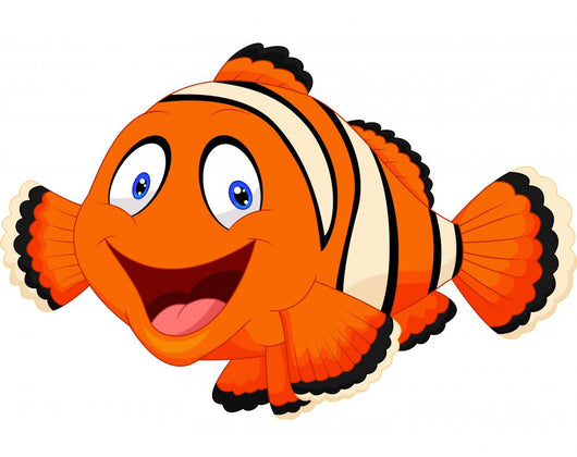 Cute Clown Fish Wall Decal