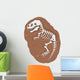 Cartoon Tyrannosaurus rex fossil Wall Decal