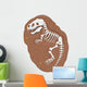 Cartoon Tyrannosaurus rex fossil Wall Decal