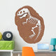 Cartoon Tyrannosaurus rex fossil Wall Decal