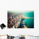 Chicago Skyline Aerial Wall Mural