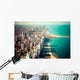Chicago Skyline Aerial Wall Mural