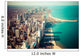Chicago Skyline Aerial Wall Mural