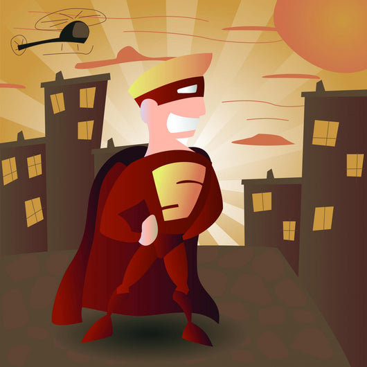 Superhero Wall Mural