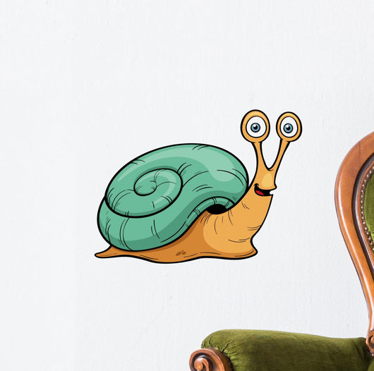 Vector illustration of Snail cartoon Wall Decal